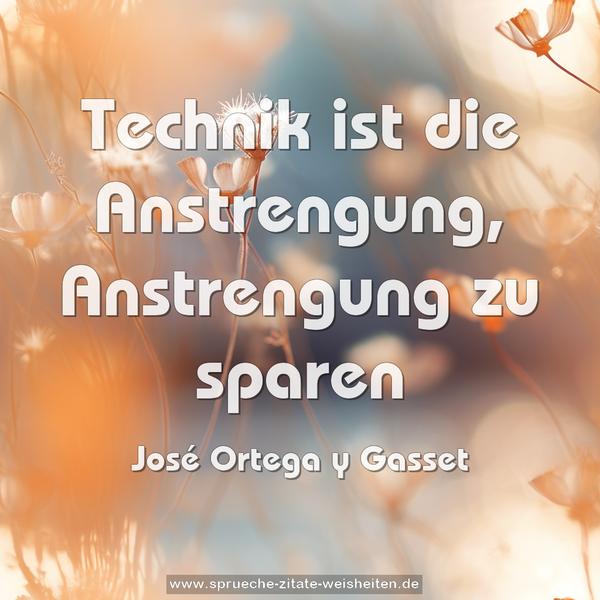 Technik ist die Anstrengung, Anstrengung zu sparen