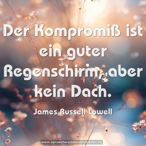 Der Kompromiß ist ein guter Regenschirm, aber kein Dach.