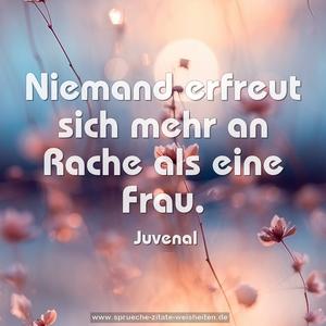 Niemand erfreut sich mehr an Rache als eine Frau.