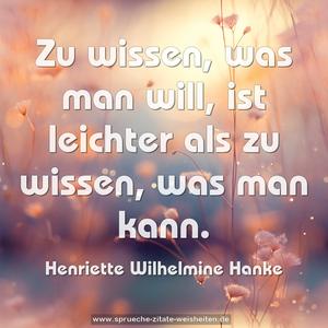 Zu wissen, was man will, ist leichter
als zu wissen, was man kann.