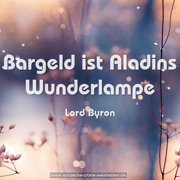 Bargeld ist Aladins Wunderlampe