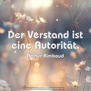 Der Verstand ist eine Autorität.