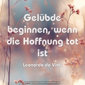Gelübde beginnen, wenn die Hoffnung tot ist