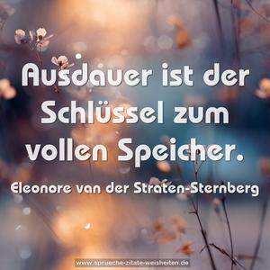 Ausdauer ist der Schlüssel zum vollen Speicher.