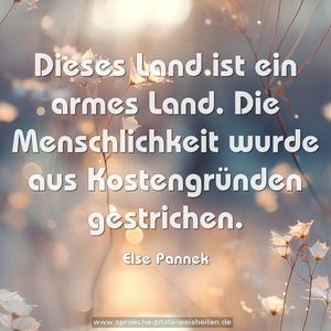 Dieses Land ist ein armes Land.
Die Menschlichkeit wurde aus Kostengründen gestrichen.