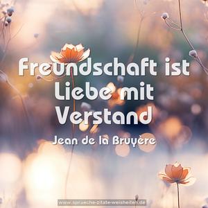 Freundschaft ist
Liebe mit Verstand