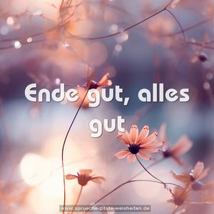 Ende gut, alles gut