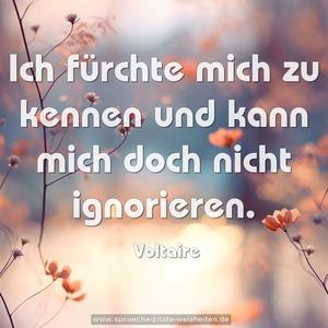 Ich fürchte mich zu kennen
und kann mich doch nicht ignorieren.