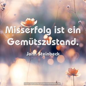 Misserfolg ist ein Gemütszustand. 