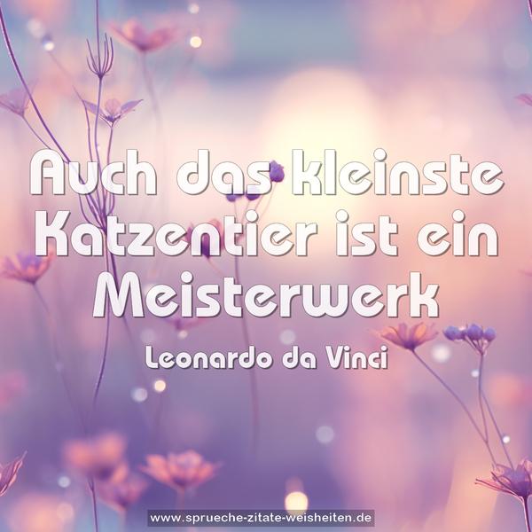 Auch das kleinste Katzentier ist ein Meisterwerk