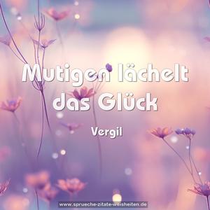 Mutigen lächelt das Glück